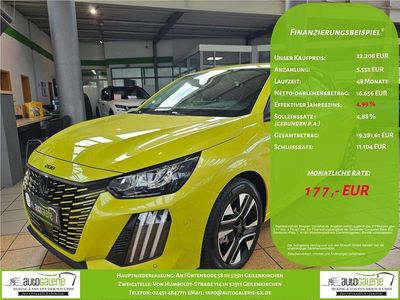 Neu Peugeot 208 Allure 110 PS (80 kW) 2025 Gelb Kleinwagen