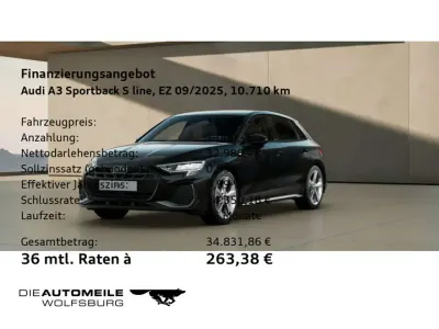 Gebraucht Audi A3 S-Line 150 PS (110 kW) 2025 Mythosschwarz metallic Limousine