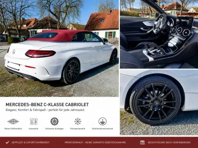Gebraucht Mercedes C180 AMG line 156 PS (114 kW) 2021 Weiß Cabrio