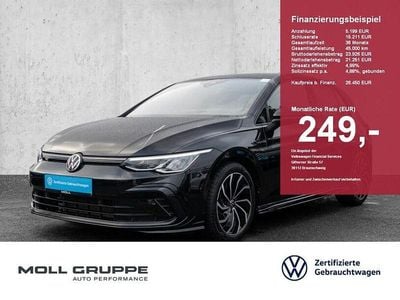 Gebraucht VW Golf VIII R-line 190 PS (139 kW) 2022 Schwarz Limousine