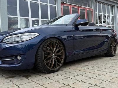 Usata BMW 220 190 CV (139 kW) 2016 Blu Cabrio