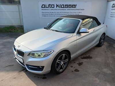 Gebraucht BMW 220 Sport Line 184 PS (135 kW) 2017 Glaciersilber (metallic) Cabrio