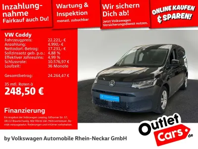 Brugt VW Caddy Basis 122 HK (89 kW) 2021 Sort MPV