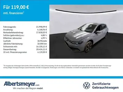 Gebraucht VW Golf VIII Style 131 PS (96 kW) 2024 Grau Limousine
