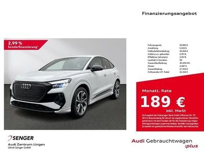 Gletscherweiß metallic Gebraucht 2022 Audi Q4 Sportback e-tron Ambiente SUV | 30.880 € (Fairer Preis)