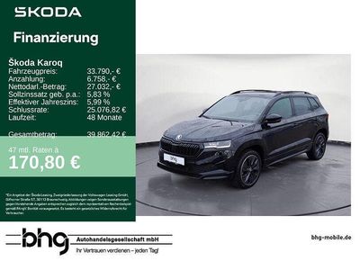Gebraucht Skoda Karoq SportLine 150 PS (110 kW) 2025 Schwarz SUV