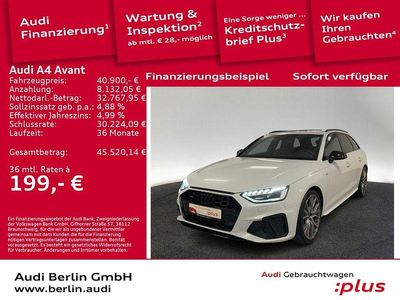 Gletscherweiß metallic Gebraucht 2023 Audi A4 S-Line Kombi | 40.900 €