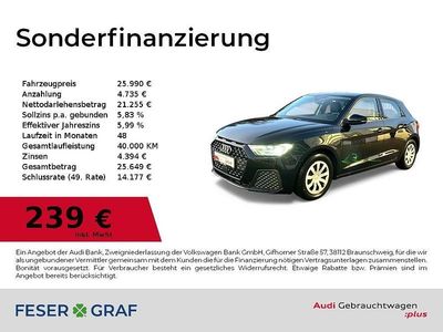 Mythosschwarz metallic Gebraucht 2025 Audi A1 Sportback Sport Kleinwagen | 24.290 € (Guter Preis)