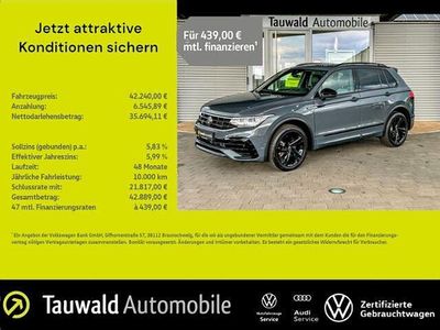 Grau (delfingrau metallic) Gebraucht 2023 VW Tiguan R-line SUV | 42.240 € (Etwas zu teuer)