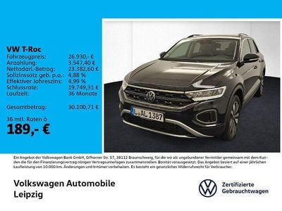 Second-hand VW T-Roc Goal 150 CP (110 kW) 2025 Negru SUV
