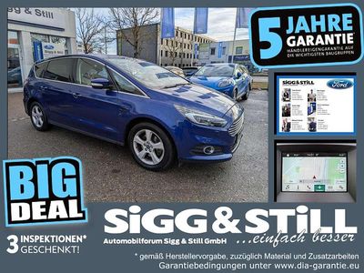 Indicblau metallic Gebraucht 2018 Ford S-MAX Titanium Van / Kleinbus | 18.950 € (Etwas zu teuer)