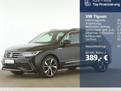 Gebraucht VW Tiguan R-line 150 PS (110 kW) 2023 Schwarz SUV
