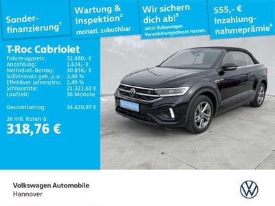 Second-hand VW T-Roc Cabriolet R-line 150 CP (110 kW) 2025 Negru Cabrio