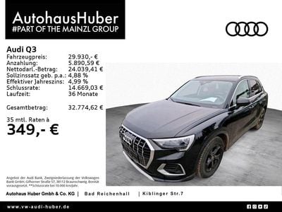 Gebraucht Audi Q3 Advanced 150 PS (110 kW) 2023 Mythosschwarz metallic SUV