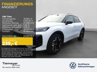 Neu VW T-Roc R-line 150 PS (110 kW) 2026 Weiß SUV