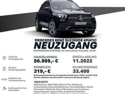 Gebraucht Mercedes GLE350 AMG 320 PS (235 kW) 2022 Schwarz SUV