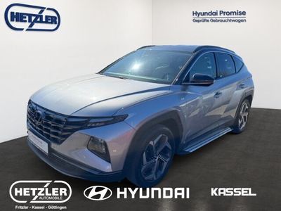 Shimmering silver / dark knigh / Gebraucht 2021 Hyundai Tucson Prime SUV | 27.990 € (Etwas zu teuer)