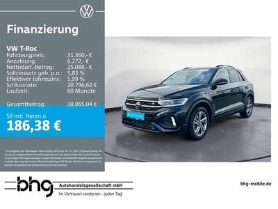 Second-hand VW T-Roc R-line 150 CP (110 kW) 2025 Negru SUV