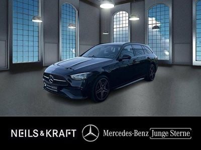 Schwarz Gebraucht 2024 Mercedes C300e AMG line Kombi | 50.490 € (Teuer)