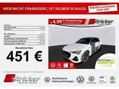 Gebraucht Audi e-tron Comfort 369 kW (503 PS) 2022 Gletscherweiß metallic (metallic) SUV