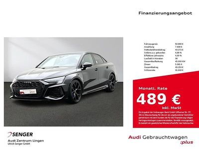 Gebraucht Audi RS3 Ambiente 400 PS (294 kW) 2023 Mythosschwarz metallic Limousine