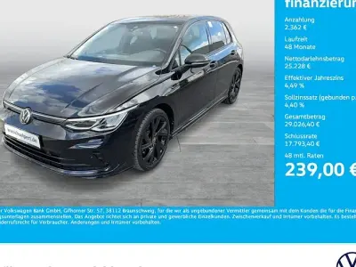 Brugt VW Golf VIII R-line 190 HK (139 kW) 2024 Sort Sedan