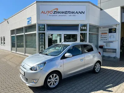 Gebraucht Mitsubishi Space Star 80 PS (58 kW) 2014 Silber Van / Kleinbus