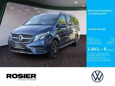 Gebraucht Mercedes V300 Avantgarde Edition 237 PS (174 kW) 2023 Blau / lackfarbe sodalithblau metallic Van / Kleinbus