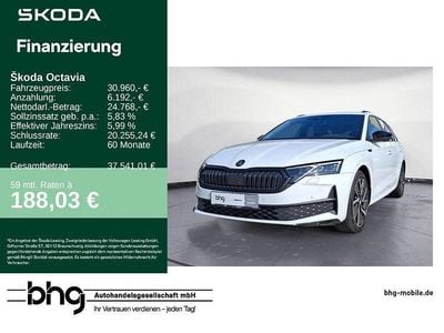 Gebraucht Skoda Octavia SportLine 150 PS (110 kW) 2025 Moonweiß perleffekt Kombi