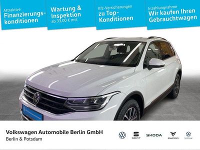 Pure white Gebraucht 2022 VW Tiguan Life SUV | 25.950 € (Fairer Preis)