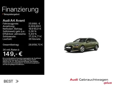 Gebraucht Audi A4 Ambiente 163 PS (119 kW) 2023 Distriktgrün metallic (metallic) Kombi