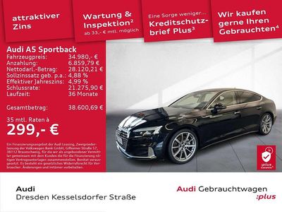 Gebraucht Audi A5 Advanced Plus 204 PS (150 kW) 2022 Mythosschwarz metallic Limousine