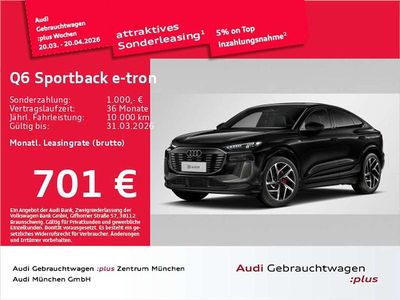 Gebraucht Audi Q6 e-tron S-Line 284 kW (387 PS) 2025 Mythosschwarz metallic SUV