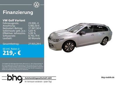 Gebraucht VW Golf VIII Life 116 PS (85 kW) 2025 Oyster silver metallic Kombi