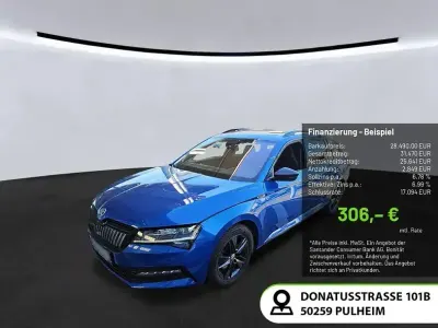 Gebraucht Skoda Superb SportLine 218 PS (160 kW) 2023 Raceblau Kombi