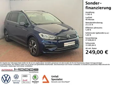 Gebraucht VW Touran R-line 150 PS (110 kW) 2022 Atlantik blue metallic Van / Kleinbus