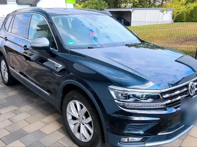 Gebraucht VW Tiguan Allspace Highline 190 PS (139 kW) 2018 Schwarz SUV