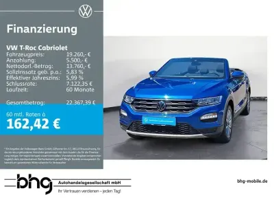 Gebraucht VW T-Roc Cabriolet Style 110 PS (80 kW) 2021 Schwarz Cabrio