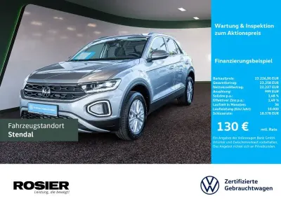 Gebraucht VW T-Roc Life 116 PS (85 kW) 2024 Silber / pyrit silber SUV