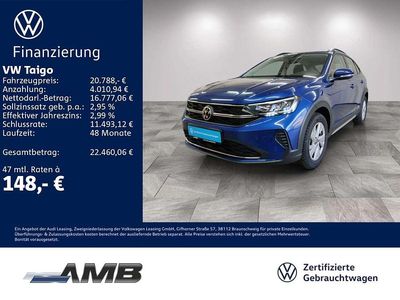 Gebraucht VW Taigo Life 95 PS (69 kW) 2025 Reef blue metallic SUV