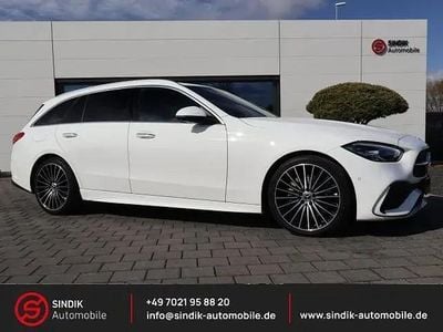 Brugt Mercedes C300 AMG line 258 HK (189 kW) 2022 Hvid Stationcar