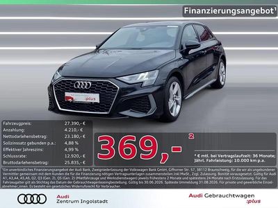 Gebraucht Audi A3 S-Line 204 PS (150 kW) 2023 Mythosschwarz metallic Limousine