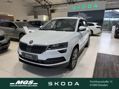 Gebraucht Skoda Karoq Clever 150 PS (110 kW) 2021 Moonweiss metallic SUV