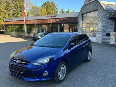 Brugt Ford Focus Titanium 125 HK (91 kW) 2014 Blå Stationcar