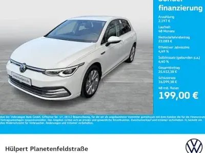 Brugt VW Golf VIII Style 131 HK (96 kW) 2024 Hvid Sedan