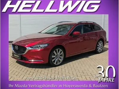 Gebraucht Mazda 6 Sports-Line 194 PS (142 kW) 2022 Soul red crystal metallic Kombi
