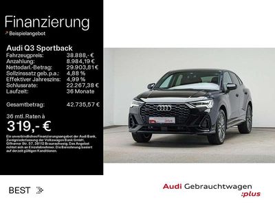 Gebraucht Audi Q3 S-Line 190 PS (139 kW) 2023 Mythosschwarz metallic SUV