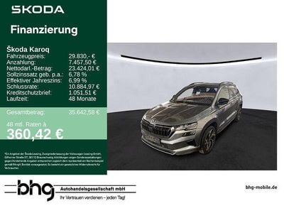 Gebraucht Skoda Karoq SportLine 150 PS (110 kW) 2023 Grau SUV