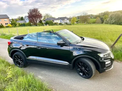 Gebraucht VW T-Roc Cabriolet Style 110 PS (80 kW) 2021 Schwarz Cabrio