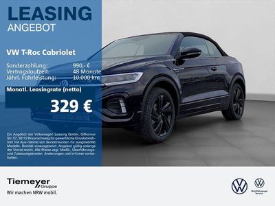 Neu VW T-Roc Cabriolet R-line 150 PS (110 kW) 2025 Schwarz Cabrio